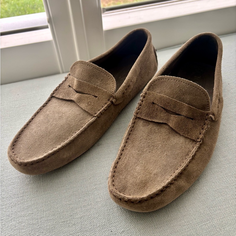 Tod’s Suede Men's Tan Loafers – Size 10.5 (US)